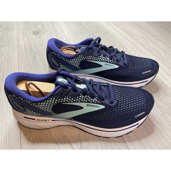 Brooks Ghost 14 Shoes Womens 10 Blue Running Walking Athletic Sneakers‎ Jog Walk - Picture 3 of 12
